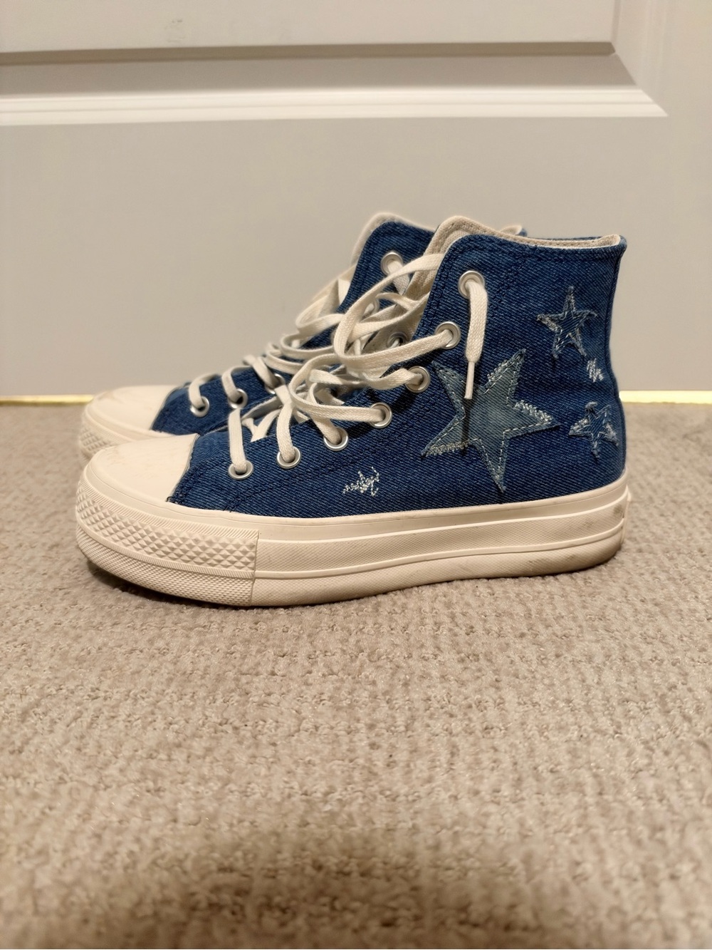 Women’s Converse Blue Jean platform High-Top Sneakers